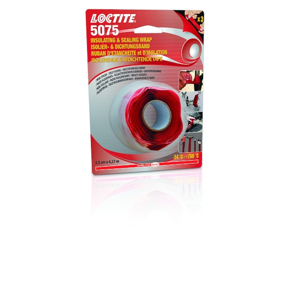 Ruban adhésif de réparation 5075 - 4,27 m x 25 mm - rouge - LOCTITE