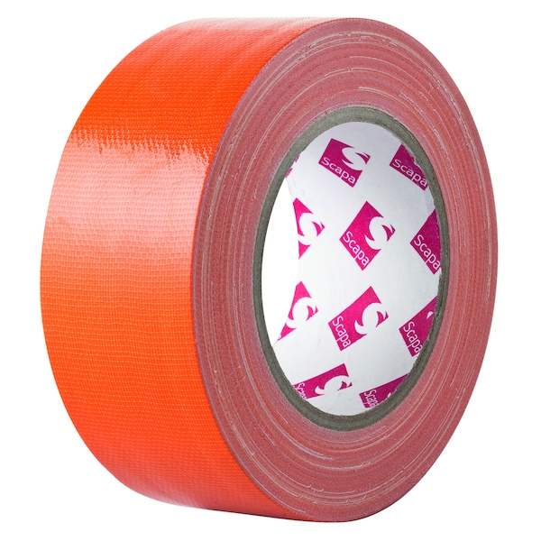 Ruban adhésif toile américaine 3119 - 33 m x 48 mm - orange - BARNIER