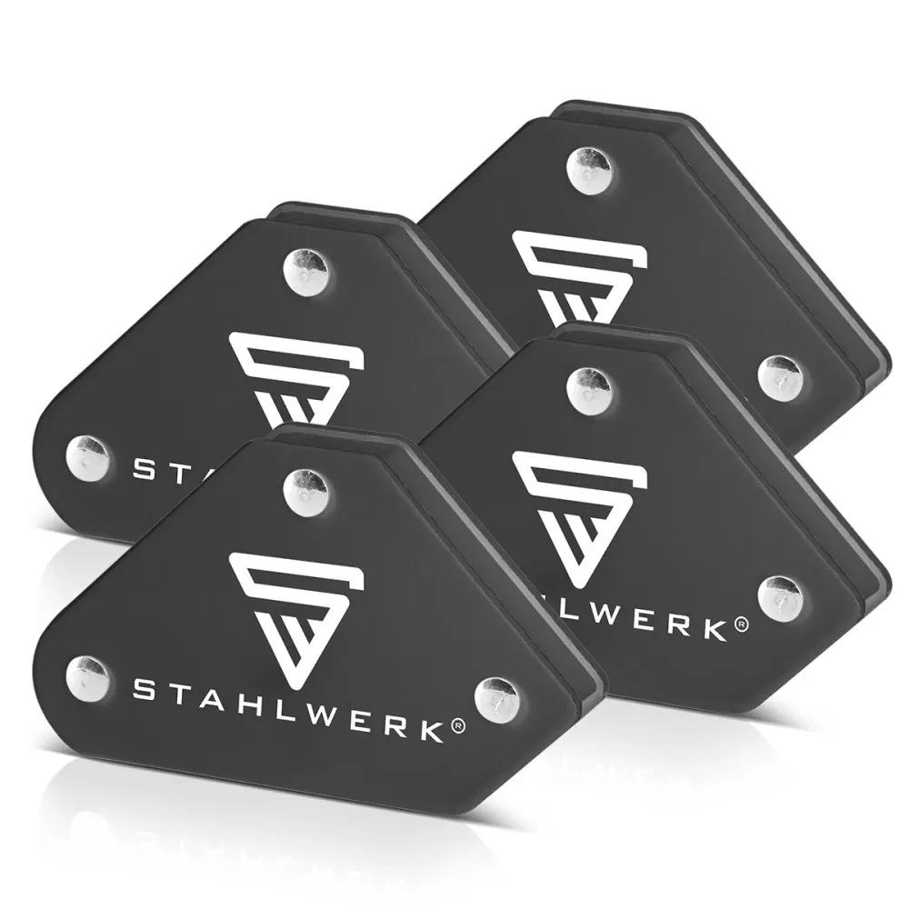 Steelworks 4 Angle de soudage de l'aimant de set 4 kg | 9 lb aimant de soudage pratique | Angle magnétique | Positionneurs...