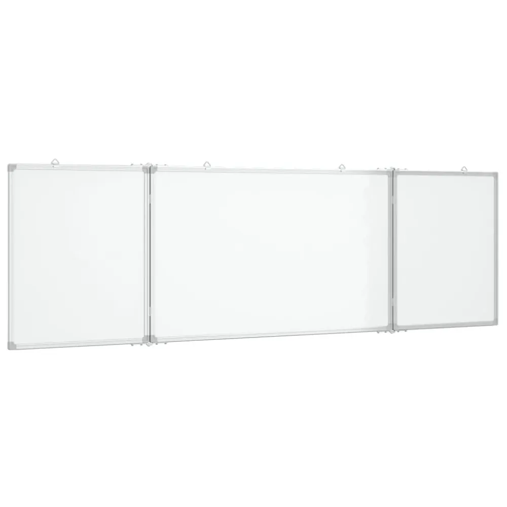 Tableau magnétique panneau écriture école maison bureau pliable 200 x 60 x 1,7 cm aluminium 02_0045530