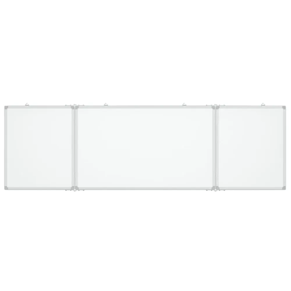 Tableau magnétique panneau écriture école maison bureau pliable 200 x 60 x 1,7 cm aluminium 02_0045530