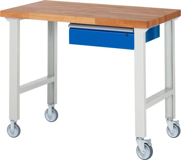 Établi mobile RAU 7001A1 1250x700x1000mm 2 roulettes fixes et pivotantes chacune 05-7001A1-127B4S22.11 commander à bas prix