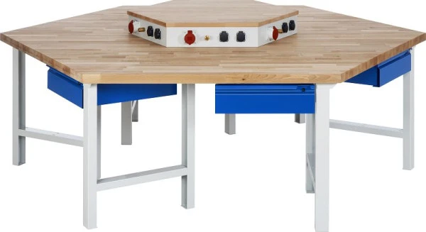 Établi de équipe RAU série BASIC-4 - M 401 fixation énergétique 2700x790-1140x2340 mm A3-401I-135H-EA1 commander à bas prix