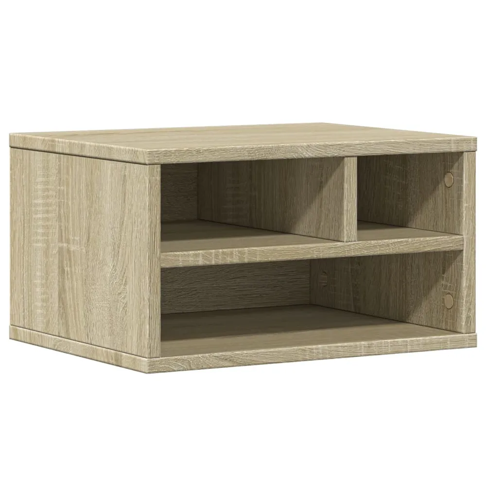 Support d'imprimante table meuble bureau sonoma 40 x 32 x 22,5 cm bois ingénierie marron 02_0044778 compatible avec Epson 003
