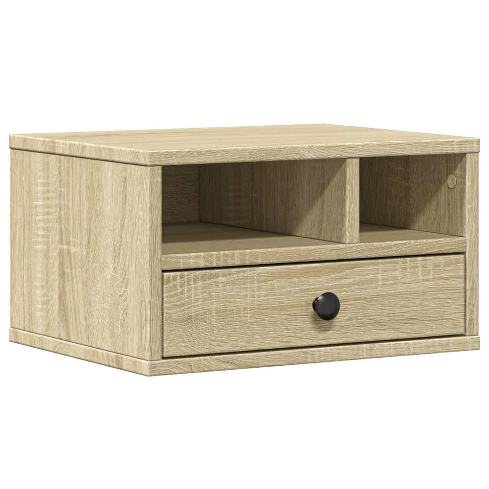 Toner Original Certifié Support d'imprimante table meuble bureau sonoma 40 x 32 x 22,5 cm bois ingénierie marron 02_0044779