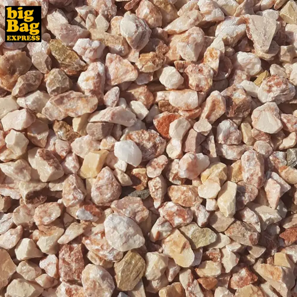 PACK 18M² Gravier Marbre Rose Ø 6/9 mm (36 X Sac de 25Kg +/- 900Kg ) - Livraison NORMAL