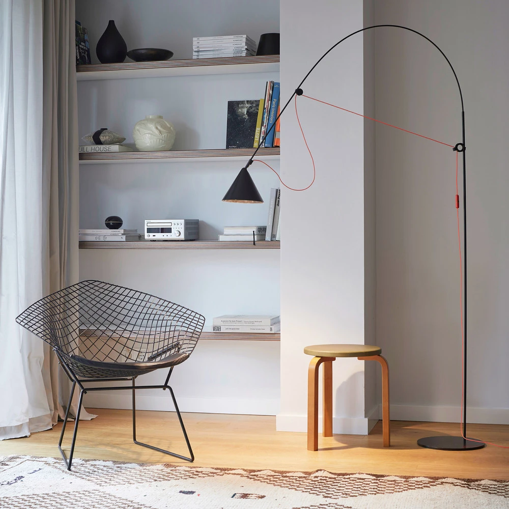 Professionnel Haute Vitesse midgard AYNO L lampadaire noir/orange 2 700 K