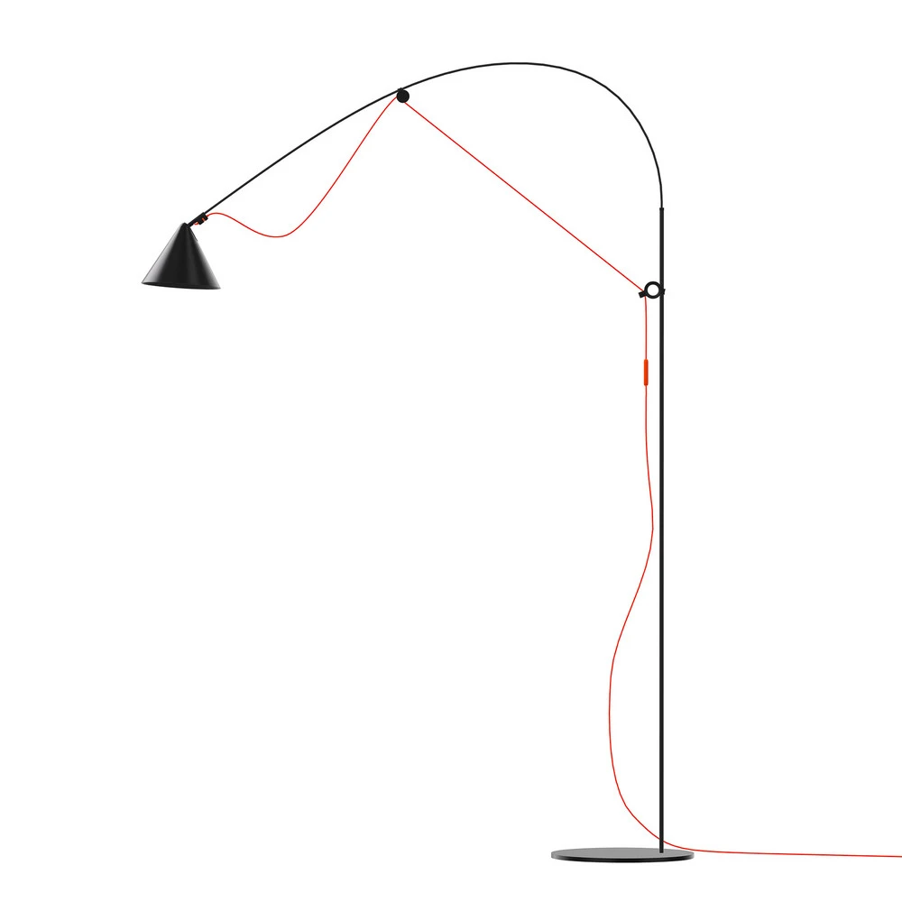 Professionnel Haute Vitesse midgard AYNO L lampadaire noir/orange 2 700 K