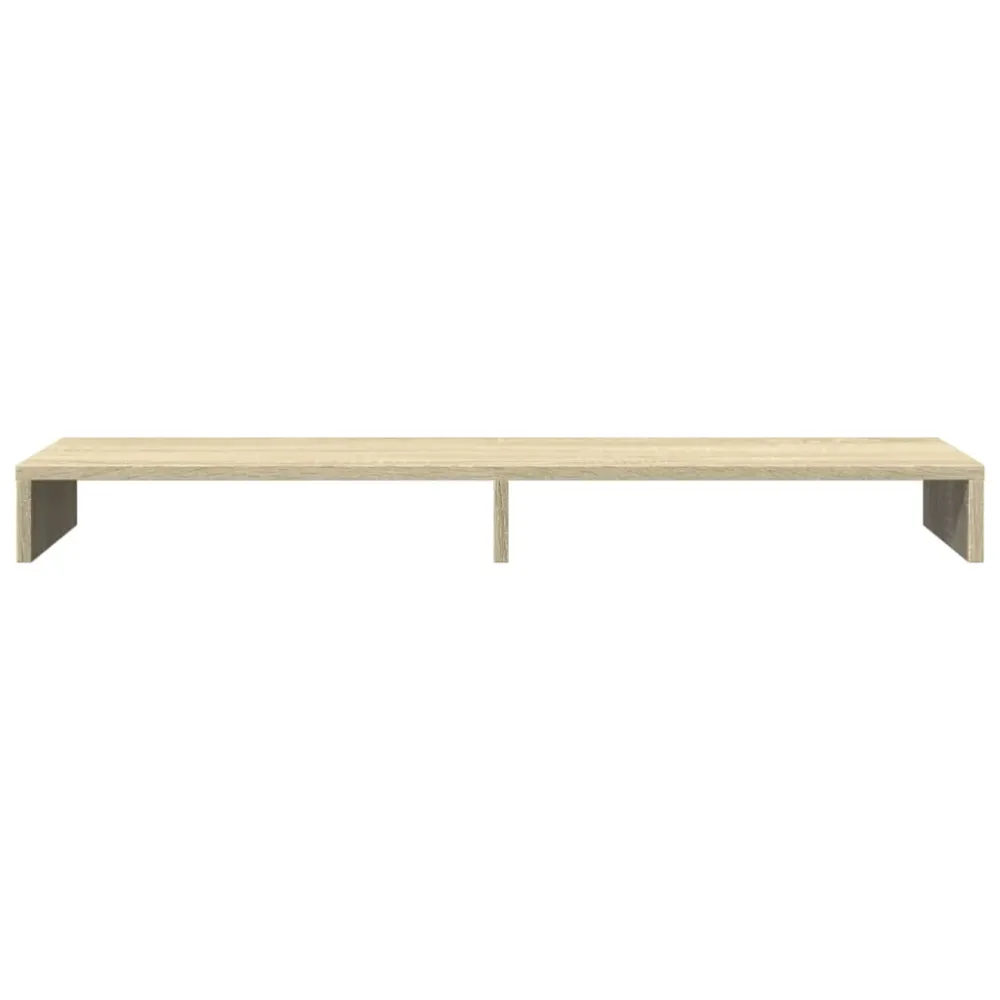 Support de moniteur table meuble bureau sonoma 100 x 27 x 10 cm bois d'ingénierie marron 02_0044975 avec Ventouses
