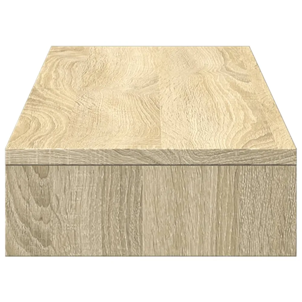 Support de moniteur table meuble bureau sonoma 100 x 27 x 10 cm bois d'ingénierie marron 02_0044975 avec Ventouses