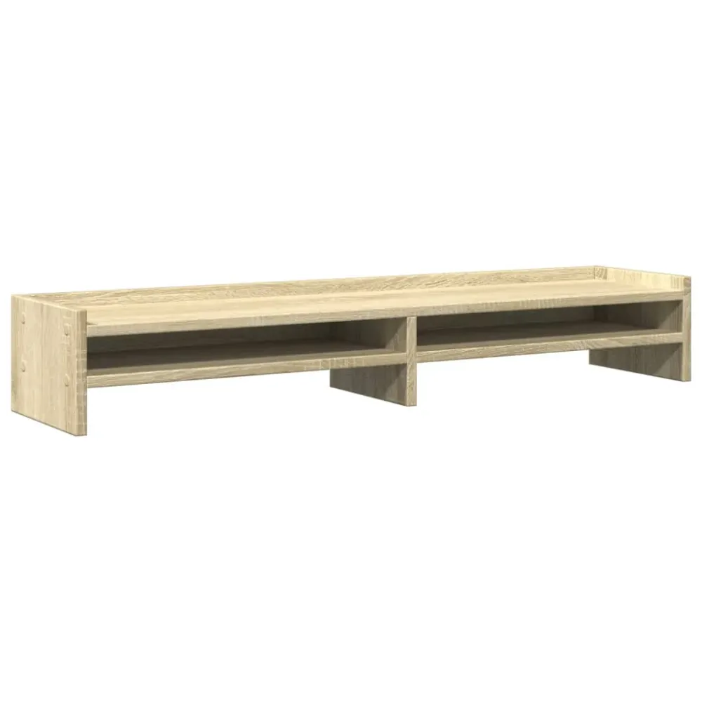Support de moniteur table meuble bureau sonoma 100 x 24 x 16 cm bois d'ingénierie marron 02_0044973 Sans outil d'installation