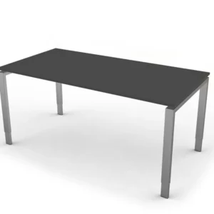 Bureau Kerkmann avec structure à 4 pieds forme 5 L 1600 x P 800 x H 680-820 mm anthracite 11416113 prendre à bas prix