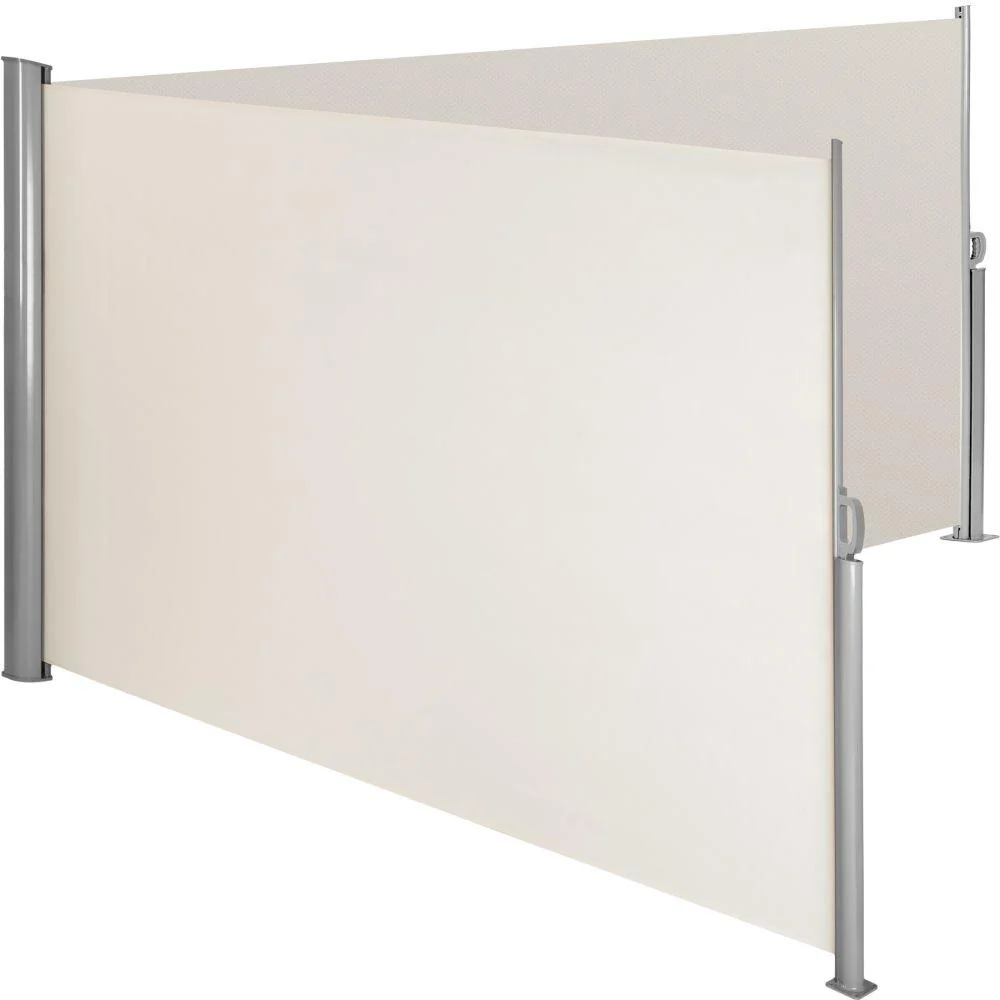 Auvent store latéral brise-vue paraventrétractable doublement beige 200 x 600 cm 2208131