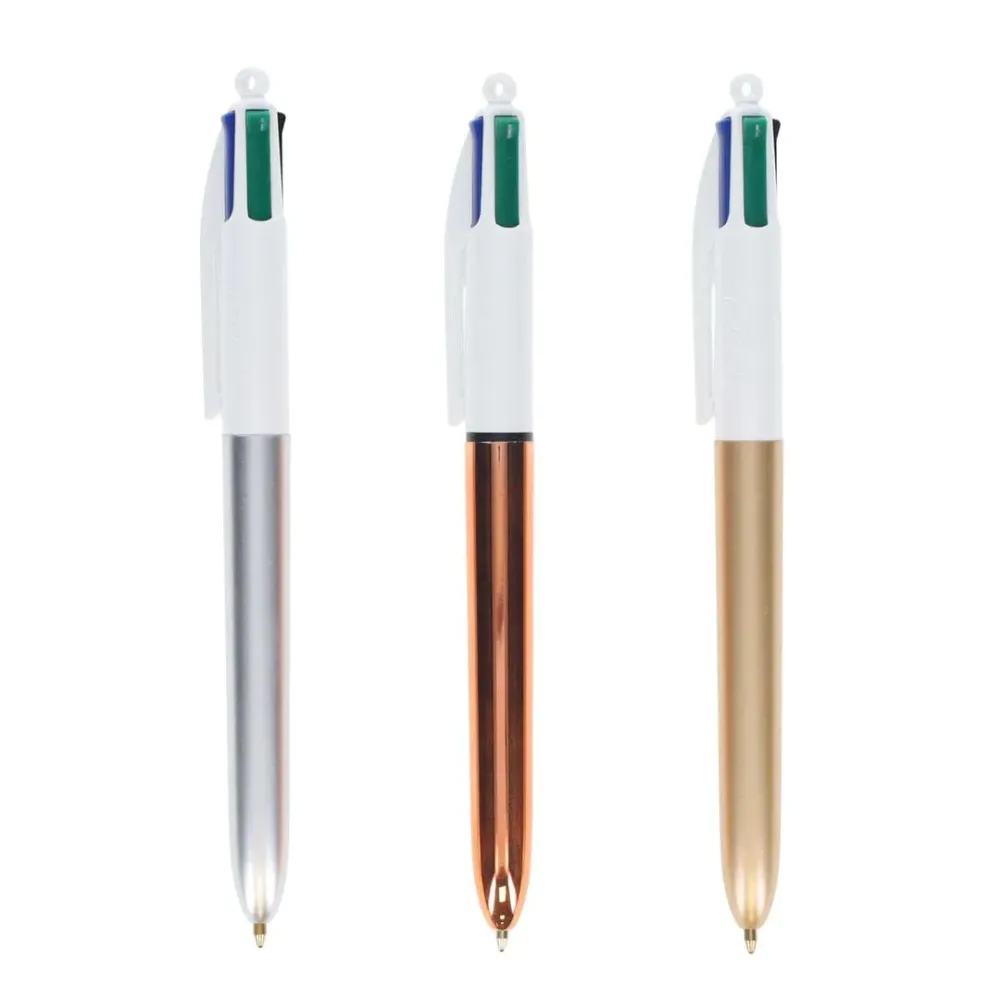 Bic, 3 stylos à bille de 4 couleurs "Métallic" chez Alpha55 – Quali… – L’alliance parfaite entre style et utilité