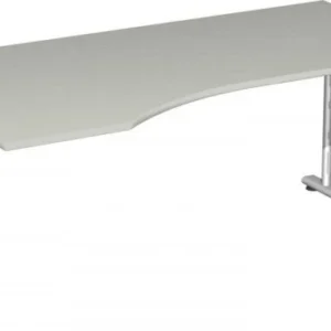 Bureau PC geramöbel à gauche réglable en hauteur C foot flex 1800x1000x680-820 gris évident/argent S-617306-LS se fournir...