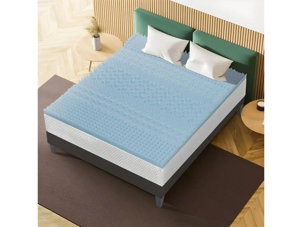 OLYMPE LITERIE | Surmatelas GEL REFRESH 2 personnes | Mémoire de forme avec gel rafraîchissant