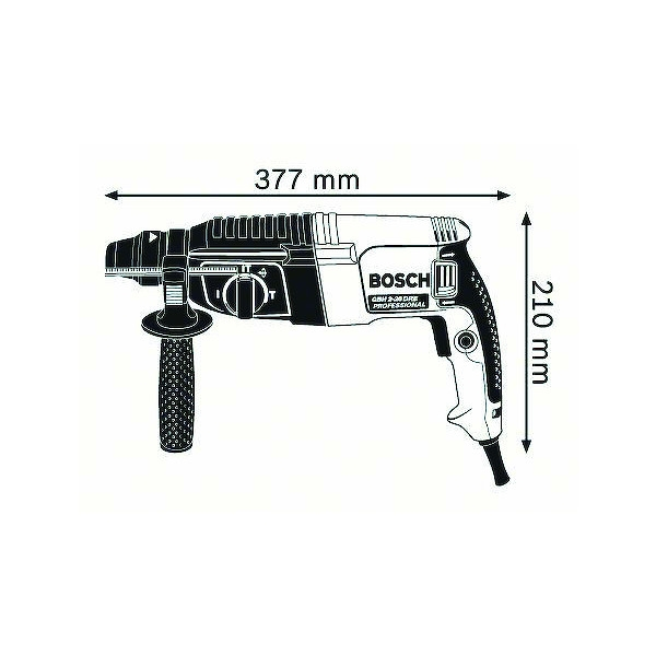 Perforateur burineur filaire SDS+ 830W 2,7J GBH 2-26 MY36 - BOSCH