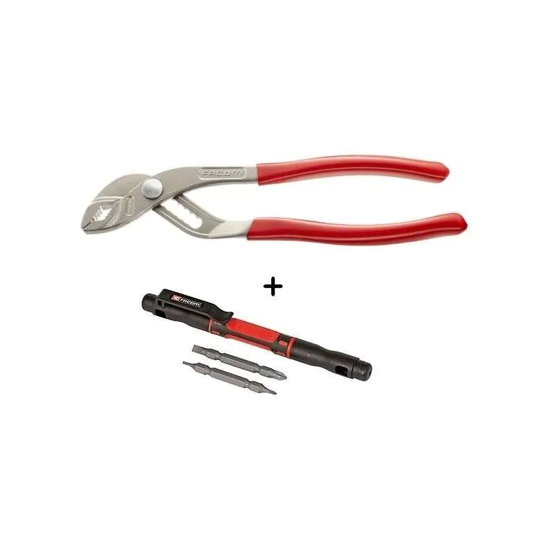 Pince multiprise FACOM 170A.25PB 250mm (tournevis stylo "4en1" offert)