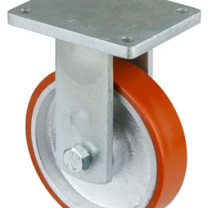 BS Rolls Roulette pour charges lourdes roulette fixe largeur de roue 50 mm Ø roue 200 mm capacité de charge 1000 kg polyur...