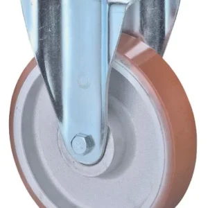BS Rolls Roulette pour charges lourdes roulette fixe largeur de roue 50 mm Ø roue 200 mm capacité de charge 600 kg polyuré...