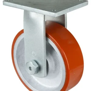 Roues BS Roulette robuste roulette fixe largeur de roue 100 mm Ø roue 300 mm capacité de charge 2800 kg polyuréthane coulé...
