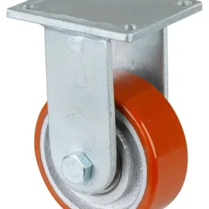 Roulette robuste BS Wheels roulette fixe largeur de roue 38 mm Ø roue 100 mm capacité de charge 295 kg polyuréthane coulé...