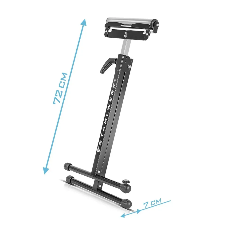 Steelworks Rollerbock RB-1110 St Workbose | Réglable de hauteur de pierre pliante de 720 à 1 100 mm avec une capacité de c...