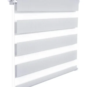 Store enrouleur zebra day and night rouleau deux fois couche 45x150 cm gris 19_0000852