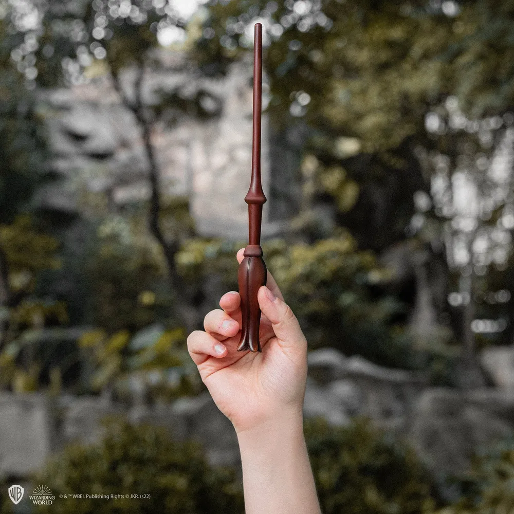 Stylo Baguette Luna Lovegood avec support & Marque-page lenticulaire