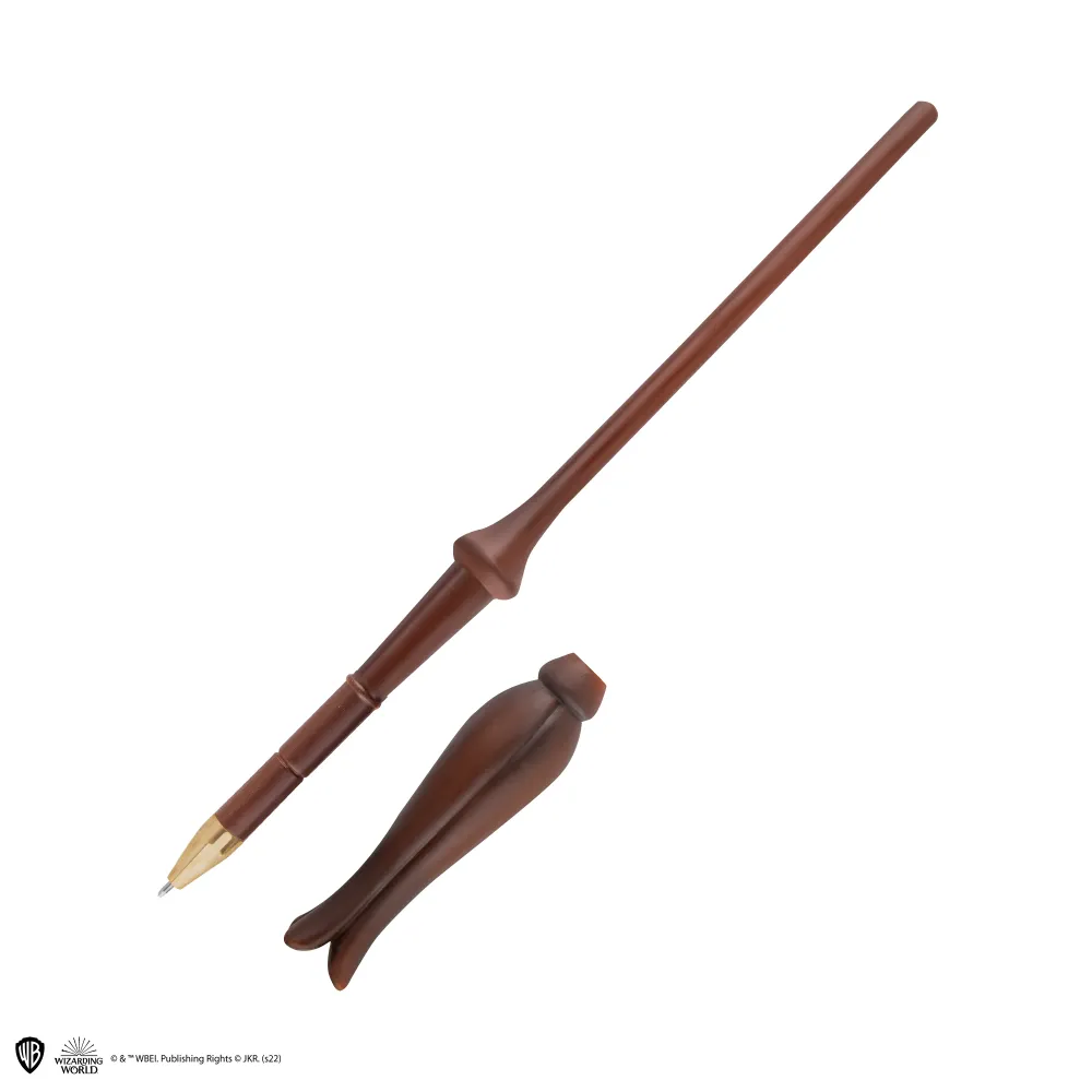 Stylo Baguette Luna Lovegood avec support & Marque-page lenticulaire