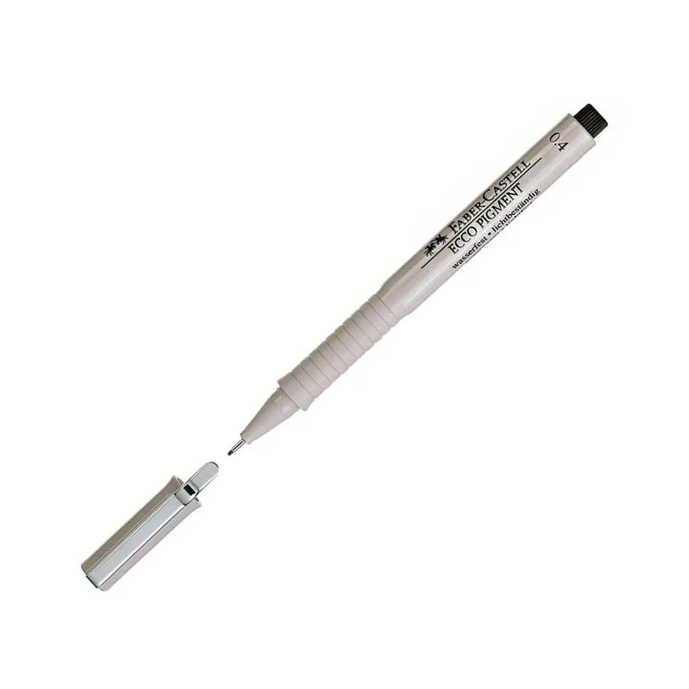Stylo-feutre ECCO Pigment 0,4 mm noir FABER-CASTELL chez Alpha55 – … – Accessoire nécessaire au quotidien