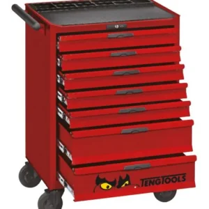 Teng Tools Armoire PRO 26" 7 tiroirs avec dispositif de fermeture en douceur Rouge TCW907X magasiner à bas prix