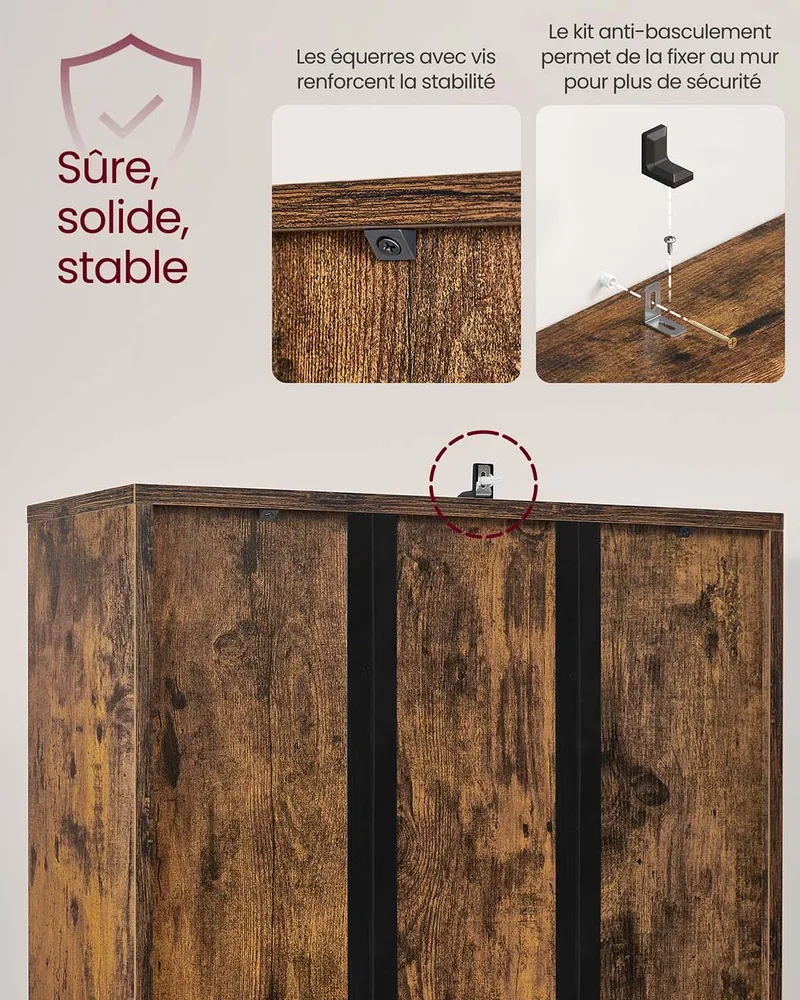 Bibliothèque étagère haute sur 6 niveaux avec porte meuble de rangement ouvert 24 x 318 x 175 cm pour salon bureau salle à...