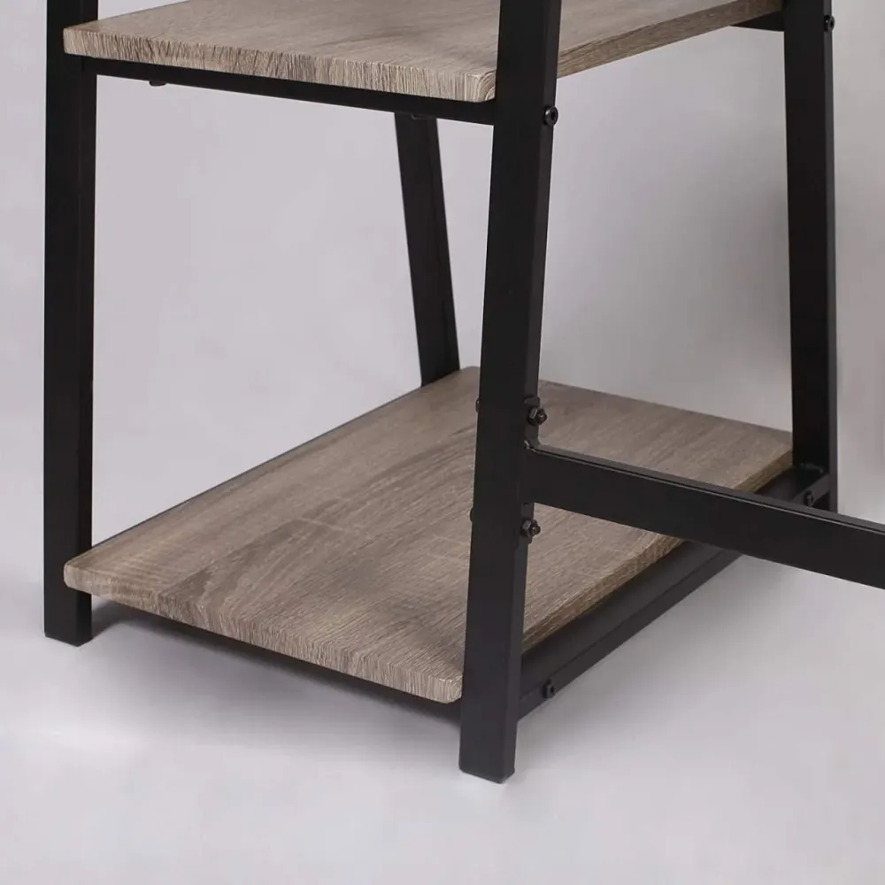 Bureau d'ordinateur 2 étagères pour un longiligne rangement 120 cm 19_0000511 avec Ventouses