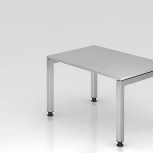 Bureau Hammerbacher pied en U carré 120x80cm gris forme rectangulaire plateau flottant VJS12/5/S obtenir à bas prix