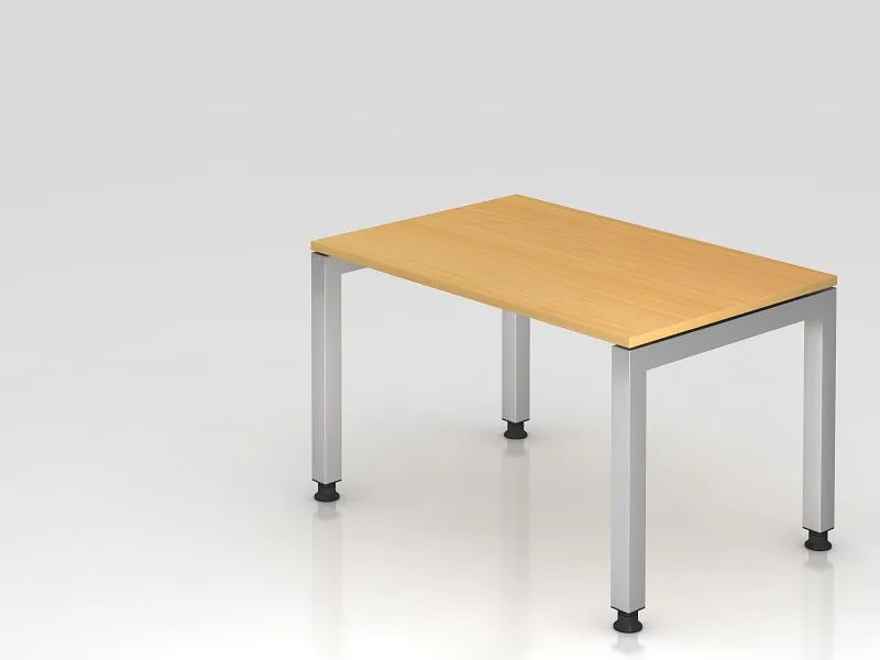 Bureau Hammerbacher pied U carré 120x80cm hêtre forme rectangulaire plateau flottant VJS12/6/S acquérir à bas prix Couleur...