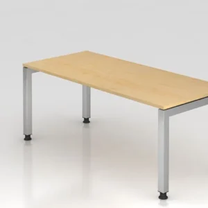Bureau Hammerbacher pied U carré 180x80cm érable forme rectangulaire plateau flottant VJS19/3/S se fournir à bas prix