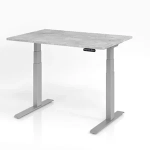 Bureau Hammerbacher XDKB12 120 x 80 cm plateau : béton épaisseur 25 mm chant dense en ABS forme rectangulaire VXDKB12/M/S...