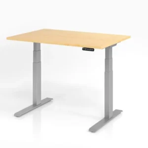 Bureau Hammerbacher XDKB12 120 x 80 cm plateau : érable épaisseur 25 mm chant épais en ABS forme rectangulaire VXDKB12/3/S...