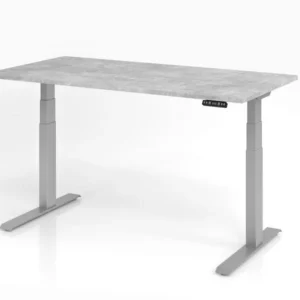 Bureau Hammerbacher XDKB16 160 x 80 cm plateau : béton épaisseur 25 mm chant épais en ABS forme rectangulaire VXDKB16/M/S...