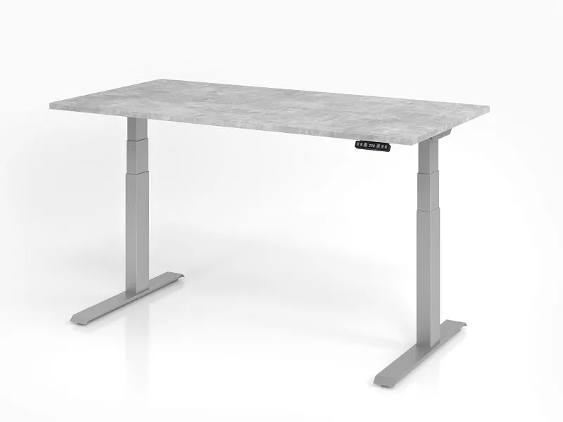 Bureau Hammerbacher XDKB16 160 x 80 cm plateau : béton épaisseur 25 mm chant épais en ABS forme rectangulaire VXDKB16/M/S...
