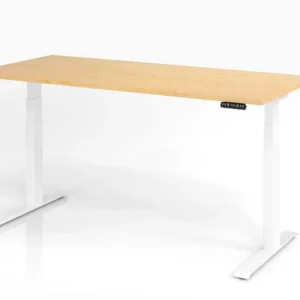 Bureau Hammerbacher XDKB19 180 x 80 cm plateau : érable épaisseur 25 mm chant épais en ABS forme rectangulaire blanc VXDKB...