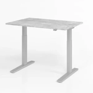 Bureau Hammerbacher XMKA12 120 x 80 cm plateau : béton épaisseur 25 mm chant épais en ABS forme rectangulaire VXMKA12/M/S...