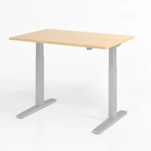 Bureau Hammerbacher XMKA12 120 x 80 cm plateau : érable épaisseur 25 mm chant épais en ABS forme rectangulaire VXMKA12/3/S...