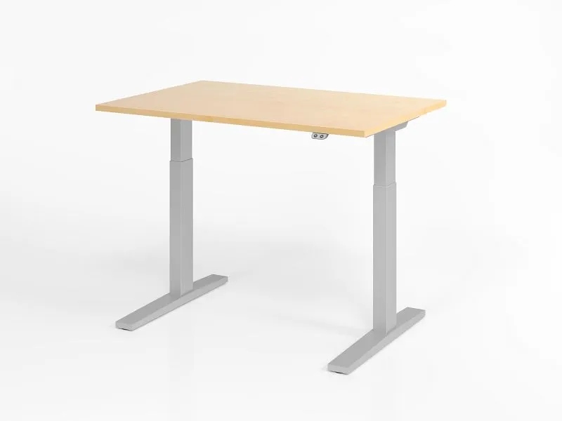 Bureau Hammerbacher XMKA12 120 x 80 cm plateau : érable épaisseur 25 mm chant épais en ABS forme rectangulaire VXMKA12/3/S...