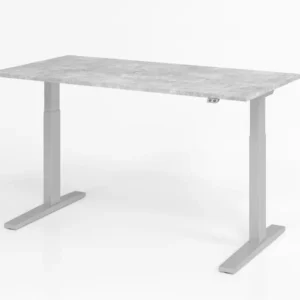 Bureau Hammerbacher XMKA16 160 x 80 cm plateau : béton épaisseur 25 mm chant épais en ABS forme rectangulaire VXMKA16/M/S...