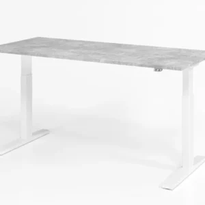 Bureau Hammerbacher XMKA19 180 x 80 cm plateau : béton épaisseur 25 mm chant épais en ABS forme rectangulaire blanc VXMKA1...