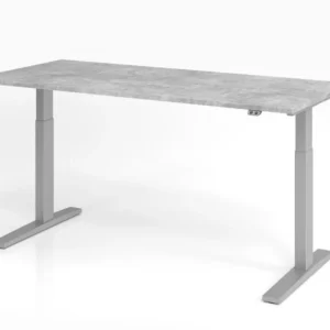 Bureau Hammerbacher XMKA19 180 x 80 cm plateau : béton épaisseur 25 mm chant compact en ABS forme rectangulaire VXMKA19/M/...