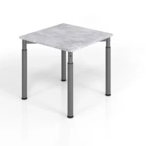 Bureau Hammerbacher YS08 80 x 80 cm plateau : béton épaisseur 25 mm chant gros ABS forme rectangulaire graphite VYS08/M/G...