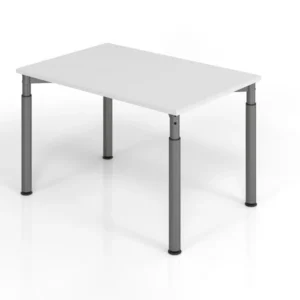 Bureau Hammerbacher YS12 120 x 80 cm plateau : gris épaisseur 25 mm chant dense en ABS forme rectangulaire graphite VYS12/...